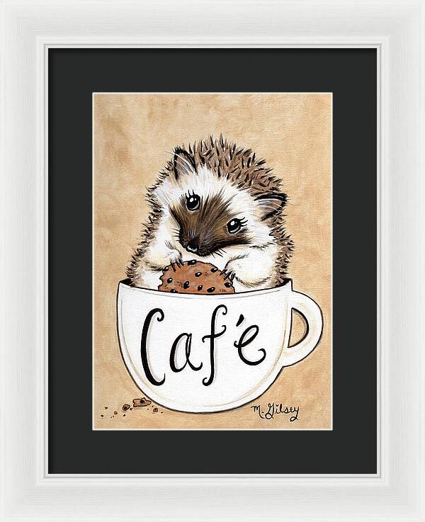 Hedgehog Cafe - Framed Print
