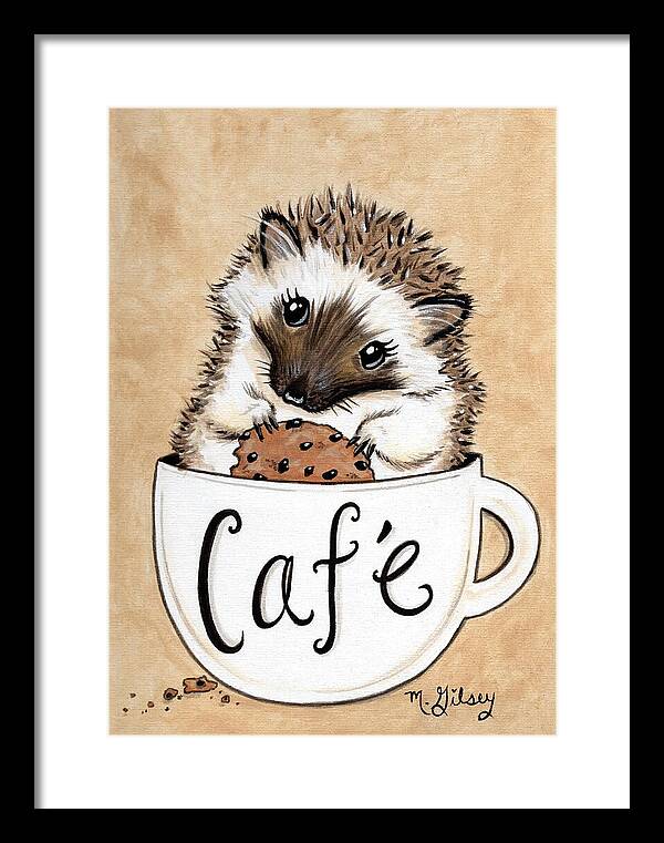 Hedgehog Cafe - Framed Print