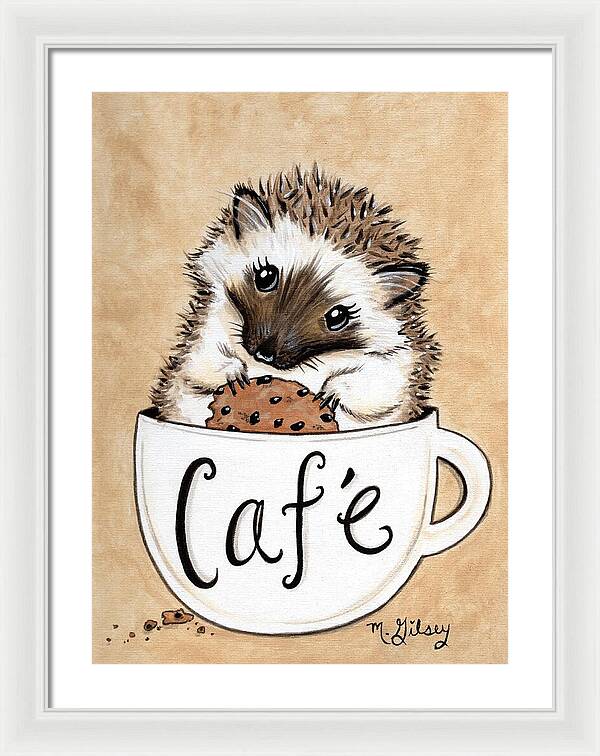 Hedgehog Cafe - Framed Print