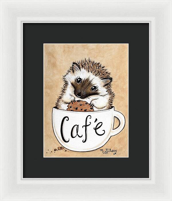 Hedgehog Cafe - Framed Print