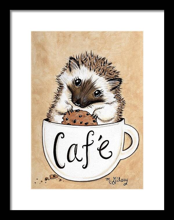 Hedgehog Cafe - Framed Print