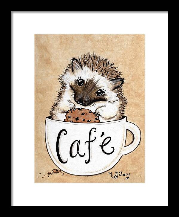 Hedgehog Cafe - Framed Print