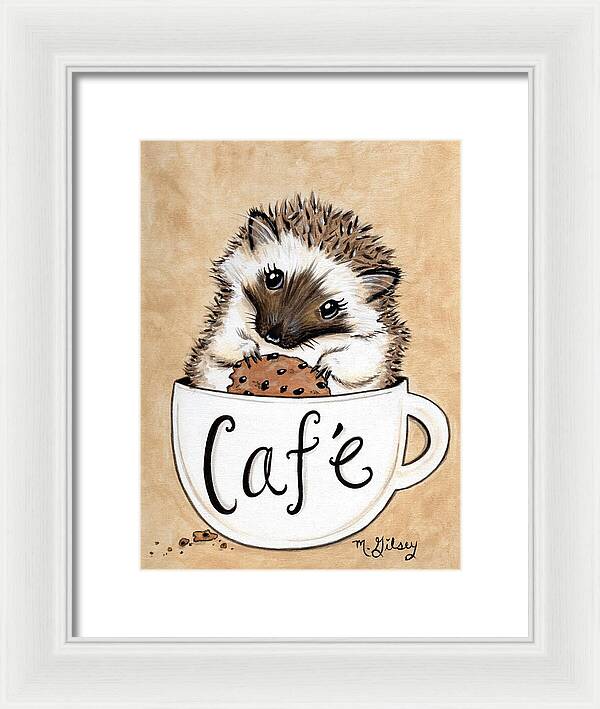 Hedgehog Cafe - Framed Print