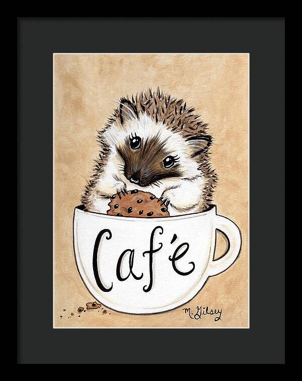 Hedgehog Cafe - Framed Print