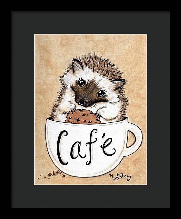 Hedgehog Cafe - Framed Print