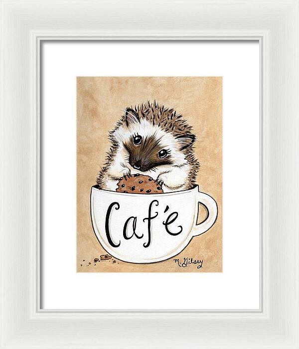 Hedgehog Cafe - Framed Print