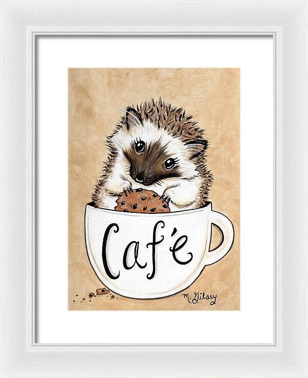 Hedgehog Cafe - Framed Print