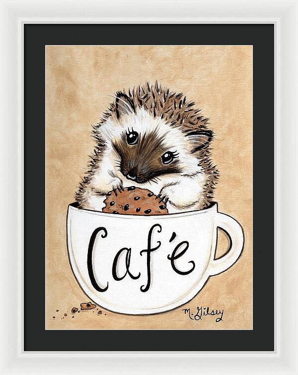 Hedgehog Cafe - Framed Print