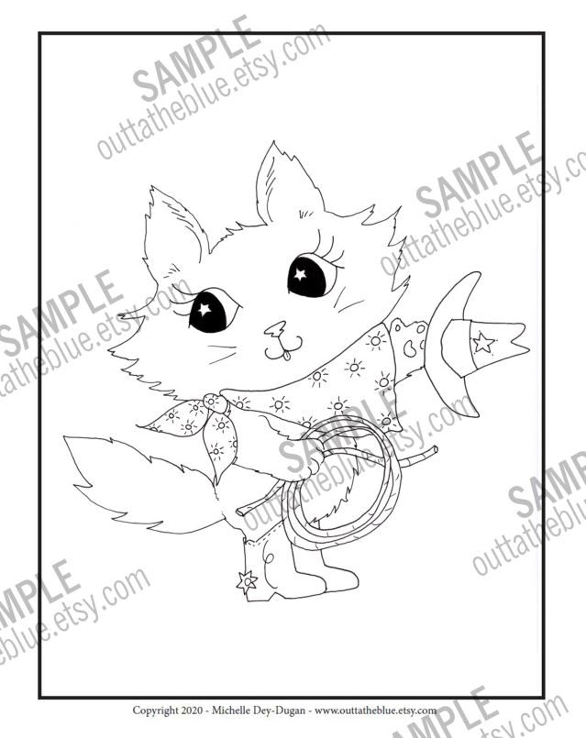 Wee Western Printable Coloring Pages for kids, digital upload PDF files, children's coloring sheets, animal pictures to color, 10 pages