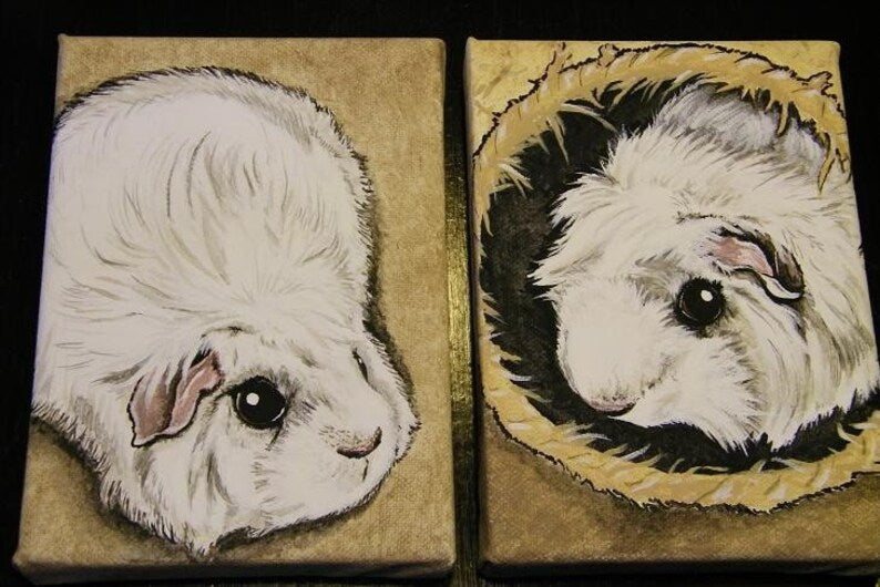 Custom Pet Portrait Painting 8x10, pet memorial, personalized, dog, cat, pet owner gift