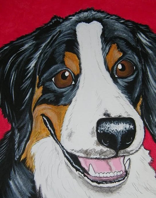 Pet Portrait Painting Custom 8x10 pet loss, pet memorial, pet lover gift