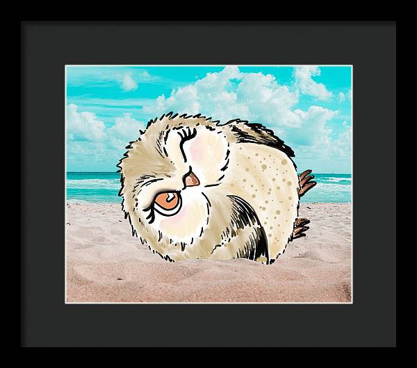 Hootie Hoo at the Beach - Framed Print
