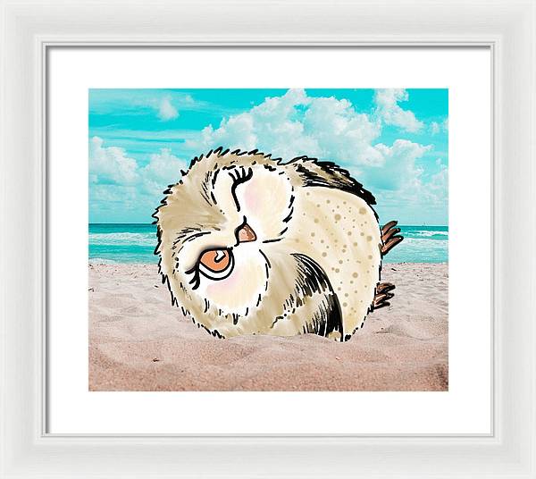 Hootie Hoo at the Beach - Framed Print