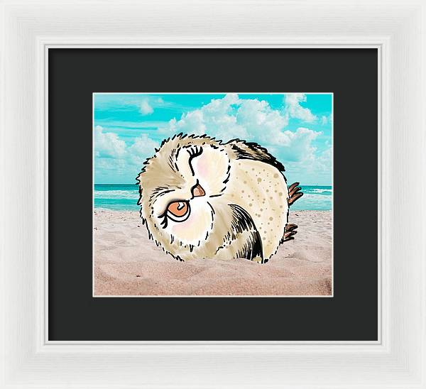 Hootie Hoo at the Beach - Framed Print