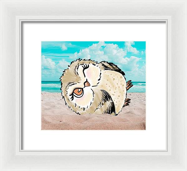 Hootie Hoo at the Beach - Framed Print