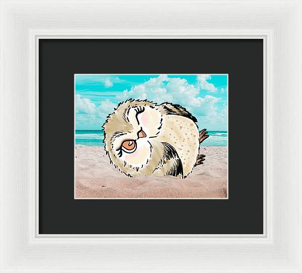 Hootie Hoo at the Beach - Framed Print