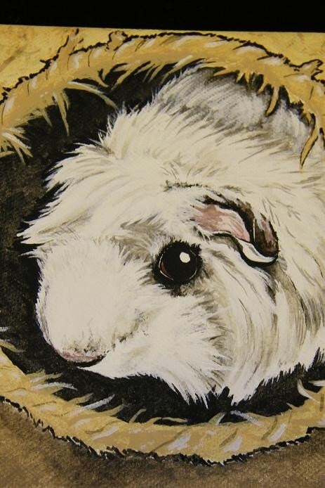 Custom Pet Portrait Painting 16x20 handpainted Pet Memorial, cute animal Art