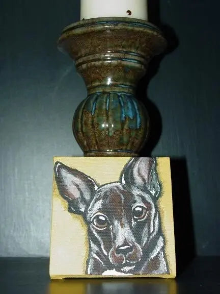 Pet Portrait - Mini - Custom Handpainted dog cat pet memorial