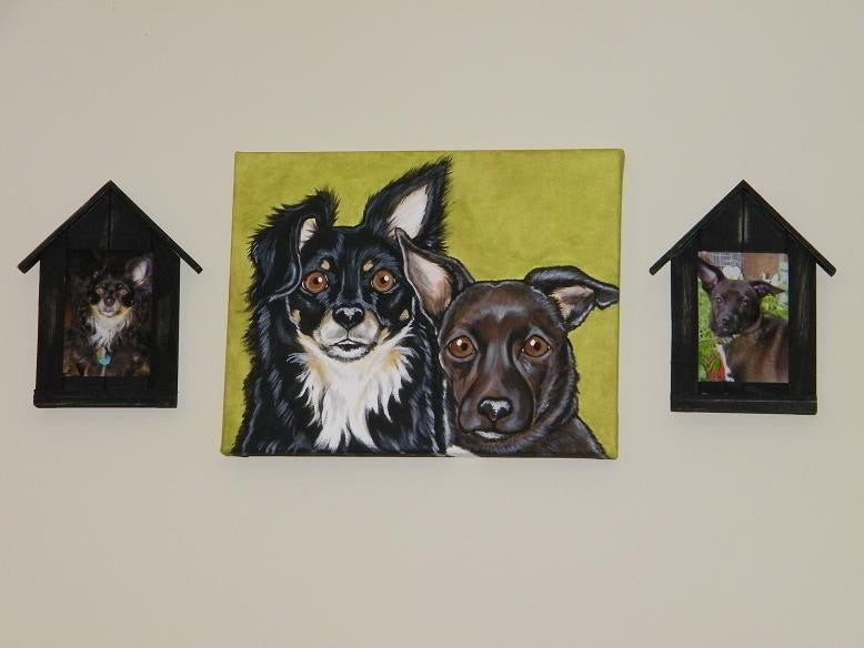Multiple Pet Portrait Painting Custom 11x14
