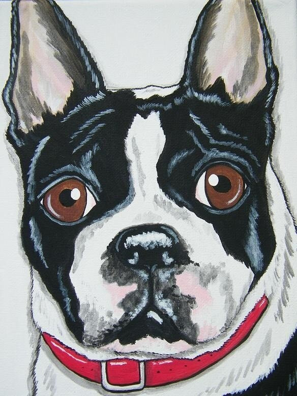 Pet Portrait Painting 8x10 Custom hand painted, dog, cat, pet loss, pet memorial, best friend