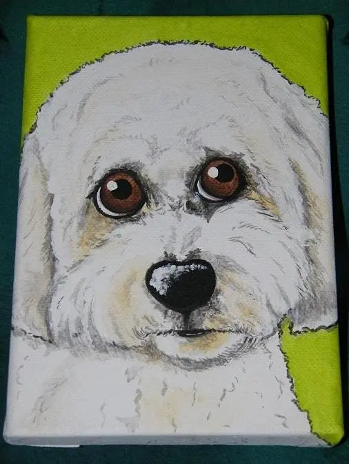 Three Custom Pet Portrait Paintings 5x7