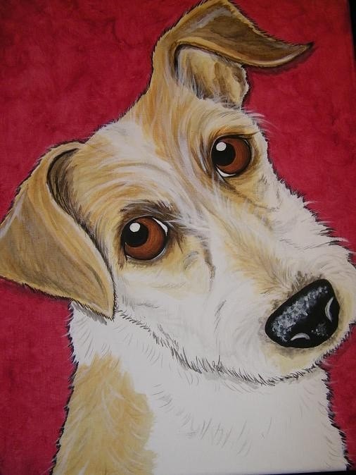 CUSTOM Painted Pet Portrait 11x14, pet memorial, pet owner gift, dog, cat, pet painting, personalized