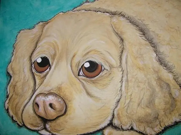 CUSTOM Painted Pet Portrait 11x14, pet memorial, pet loss, best friend, personalized gift