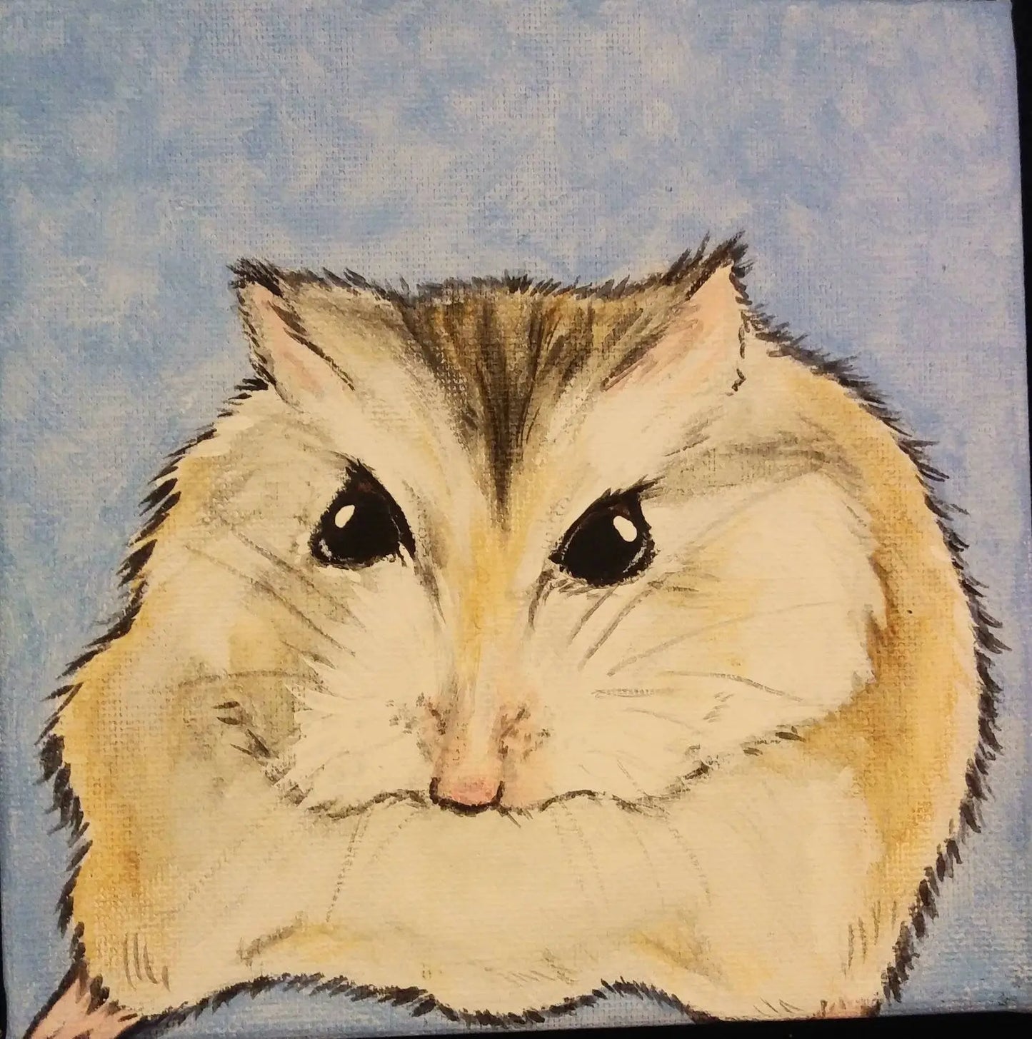 CUSTOM Pet Portrait Painting 6x6, Pet memorial, animal lover, personalized gift, cat, dog painted