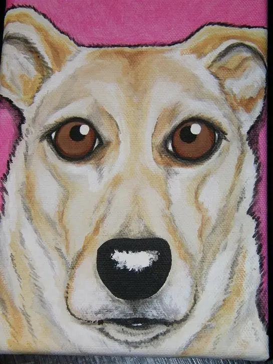 Custom Unique Pet Portrait Painting 8x10 handpainted, pet owner gift, pet memorial, pet loss, dog, cat, pets with food names