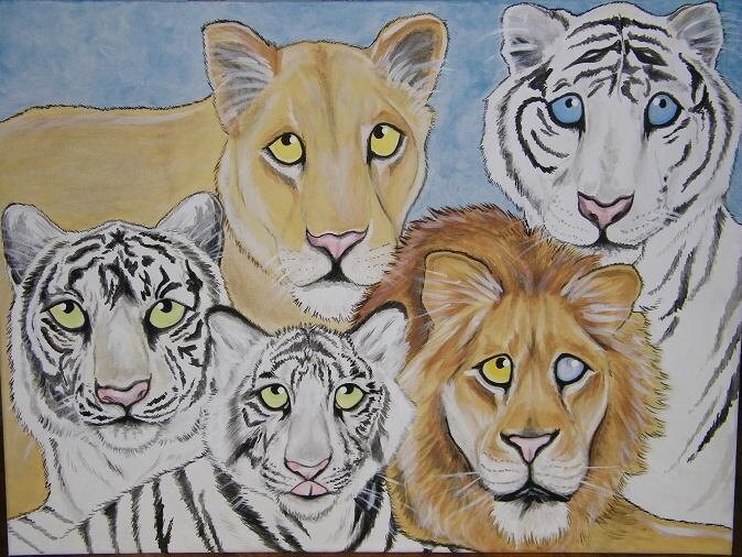 Multiple Pet Portrait Painting 16x20 handpainted, pet memorial, Custom, dog, cat, painted pet, dog owner gift