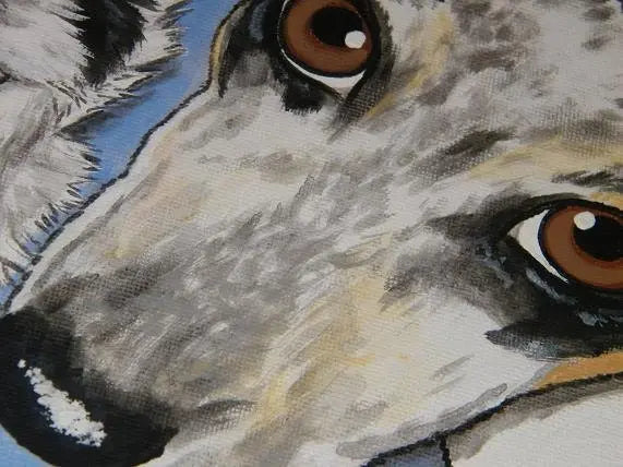 Set of Three Custom Pet Portrait Paintings size 4x4
