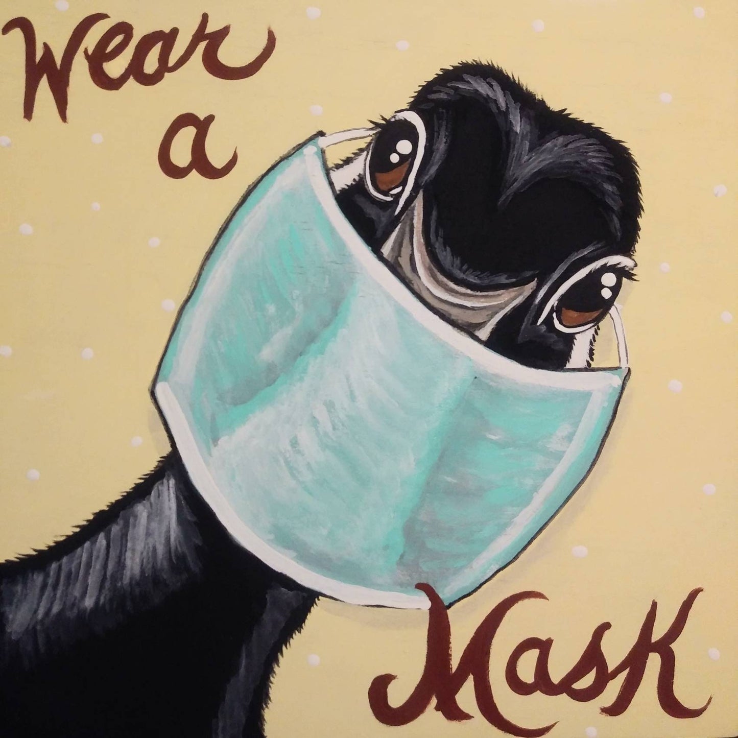 CUSTOM Animal in Eyeglasses 12x12 CUSTOM hand painted Art, eye doctor artwork, specs, glasses on cute animals