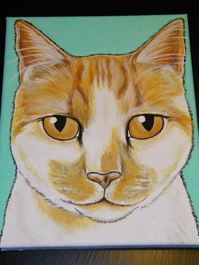 Three (3) Custom Pet Portrait Paintings 8x10, hand painted pet memorial, best friend, dog, cat