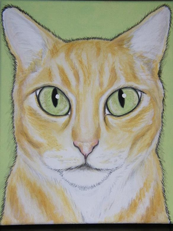 Three (3) Custom Pet Portrait Paintings 8x10, hand painted pet memorial, best friend, dog, cat