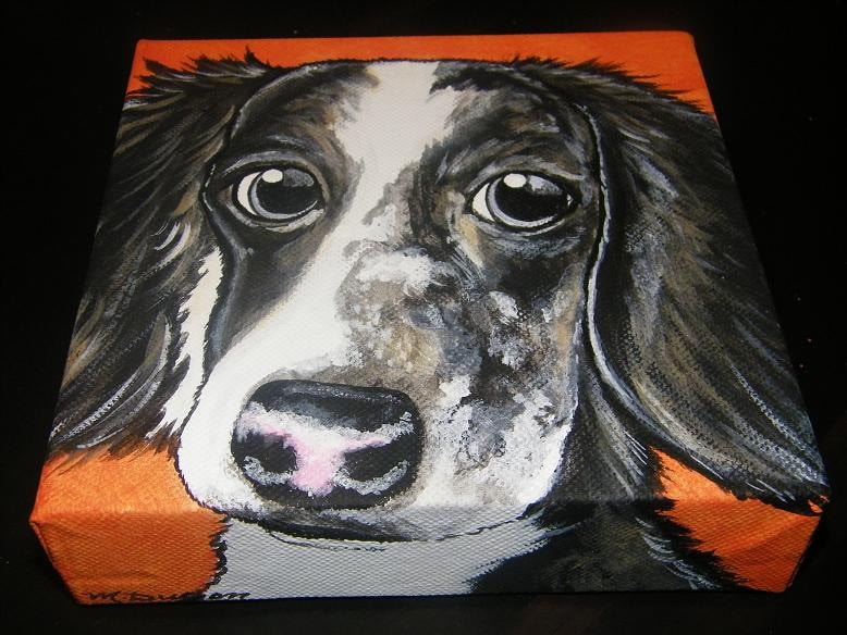 CUSTOM Pet Portrait Painting 6x6 pet memorial, dog, cat, best friend , pet loss, #petportrait