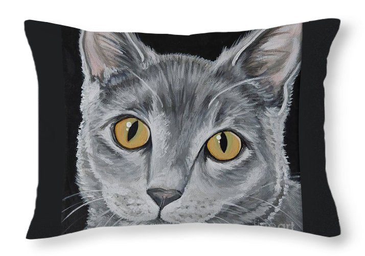 Wolf cat - Throw Pillow