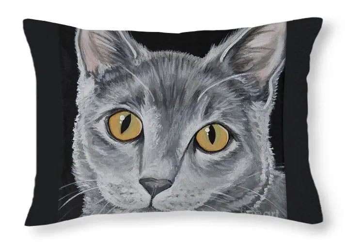 Wolf cat - Throw Pillow Pixels