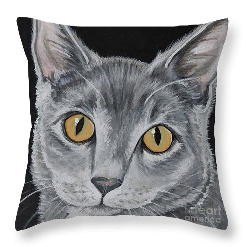 Wolf cat - Throw Pillow