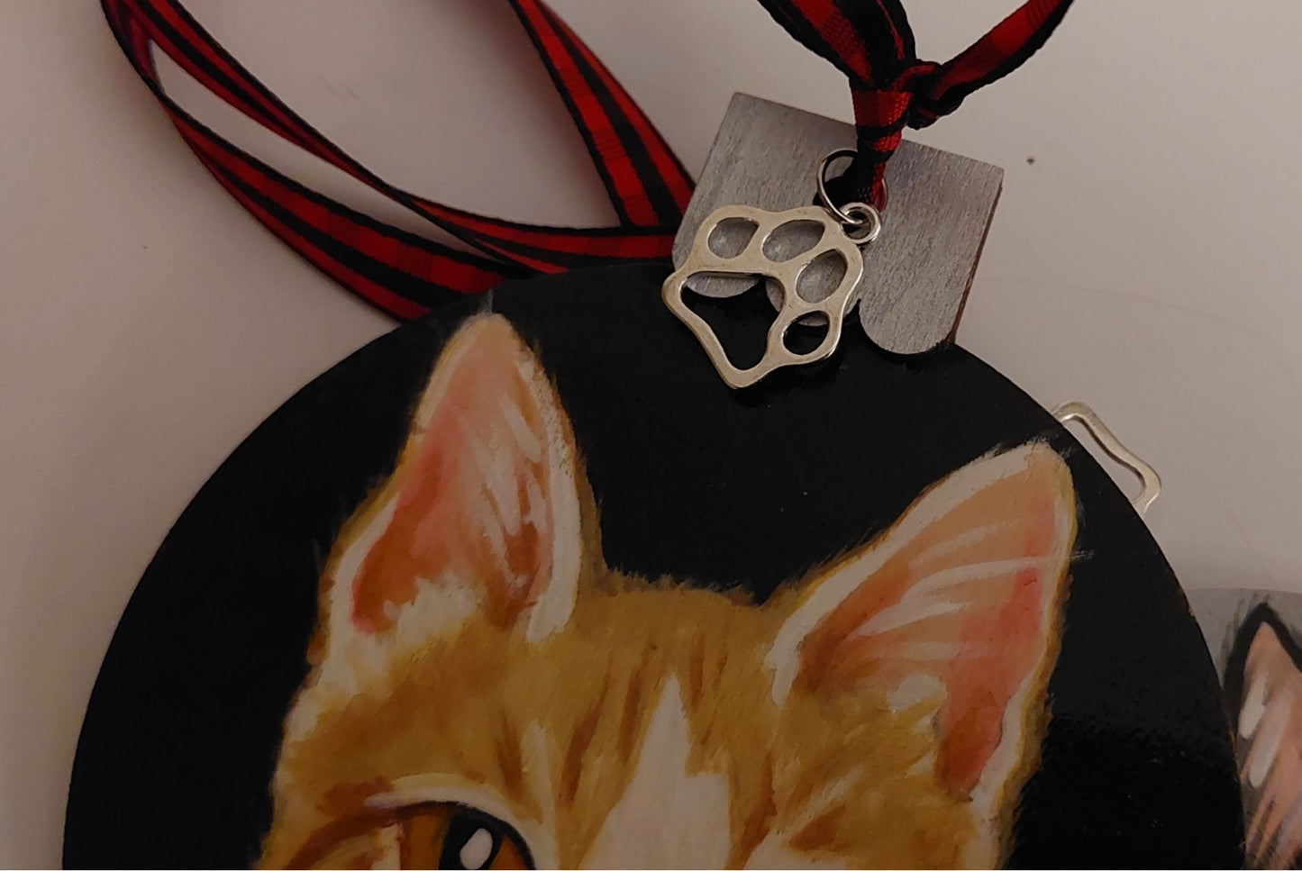 Ornament Hand-Painted of Your Pet from photo, Pet love, for him, gift for her, pet portrait, wood ornament,painted pet, tree ornament, painted (Copy)