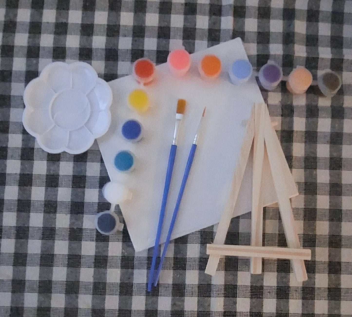 Complete DIY Art Kit Set Bunny in a Teacup Design, pre-sketched, for any Art Gathering Outta the Blue Studio