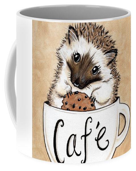 Hedgehog Cafe - Mug, for coffee drinkers, coffee lovers, for animal lovers, cute hedgehog