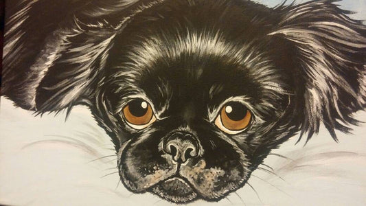 CUSTOM Pet Portrait Painting 11x14 pet loss, pet memorial, pet lover gift