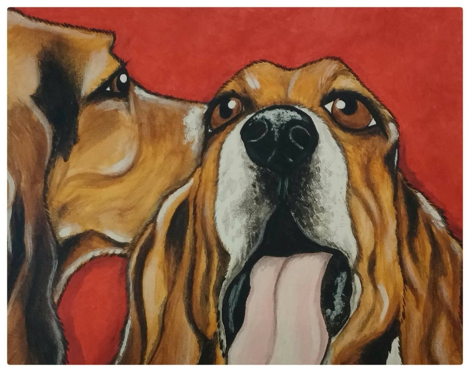 CUSTOM Pet Portrait Painting - Original 16x20 Pet loss, Pet Memorial, best friend