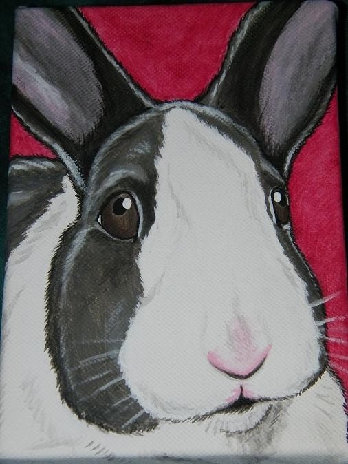 Gift Idea- Pet Painting Portrait Custom 5x7