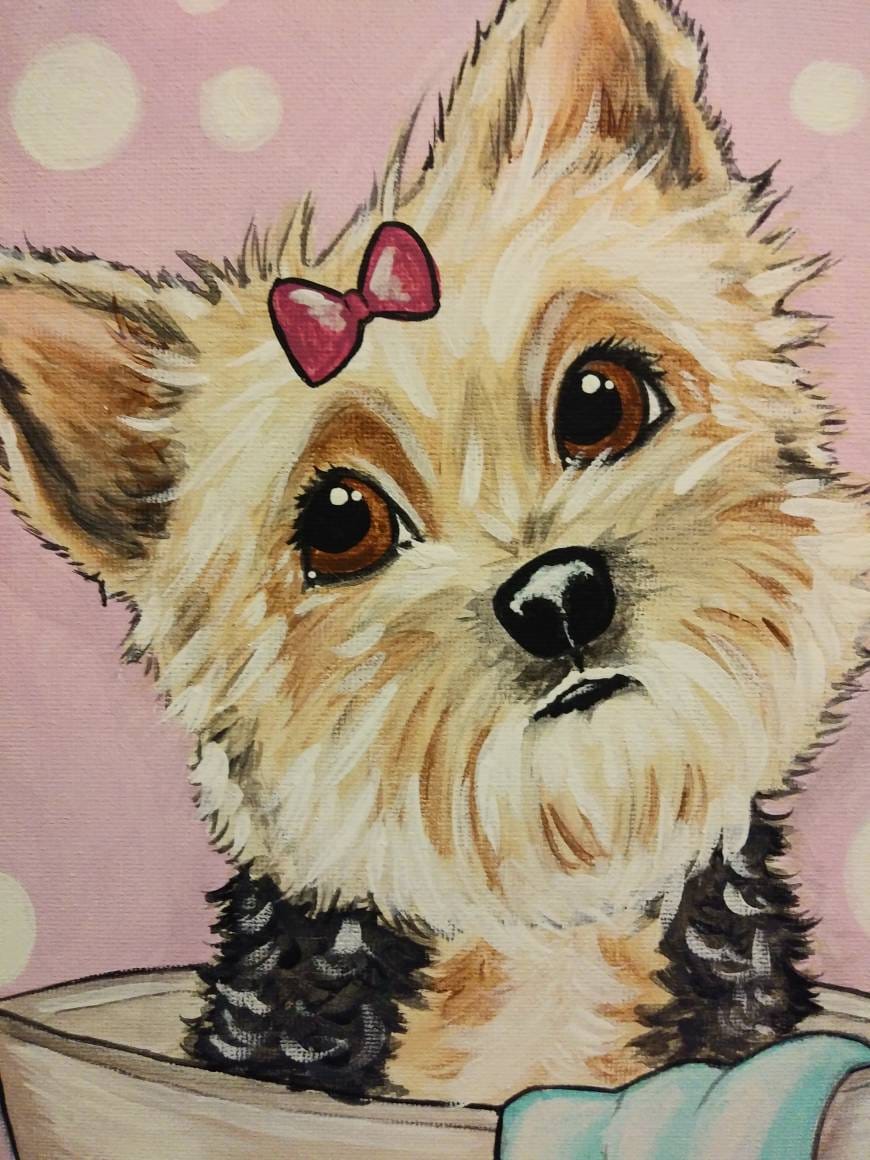 Wet Whimsical Woofs! Custom painted Pet in bathtub 11x14 canvas, pet portrait, dog in tub, dog bath, dog owner gift, bubble bath, fun art