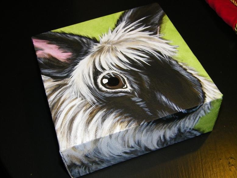 CUSTOM Pet Portrait Painting 6x6 pet memorial, dog, cat, best friend , pet loss, #petportrait