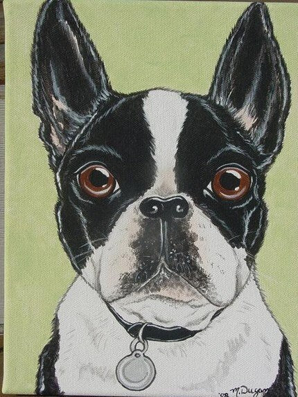 CUSTOM Pet Portrait Painting - Original 16x20 Pet loss, Pet Memorial, best friend