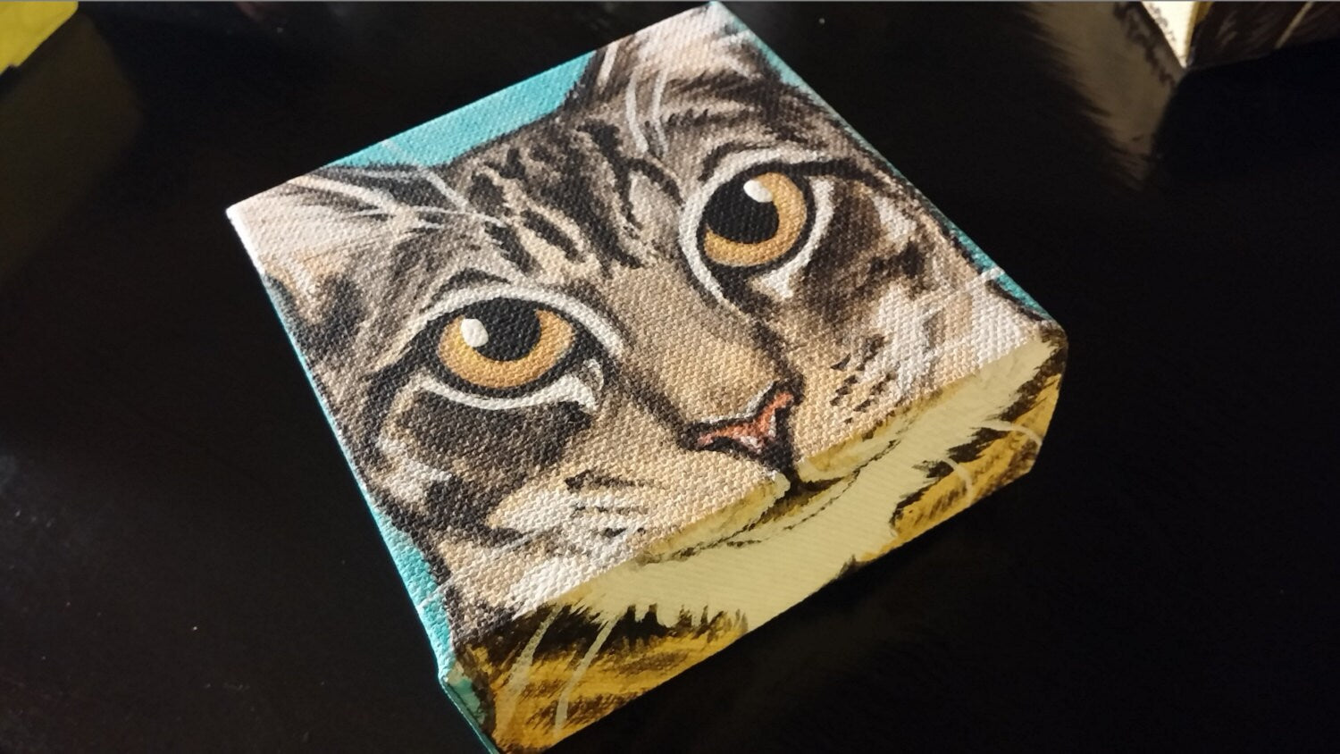 Custom Pet Portrait Painting 6x6, pet memorial, gift idea, pet owner gift, pet loss, man's best friend, dog, cat